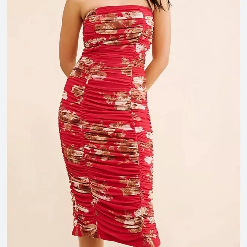 Anthropologie BHLDN Ruched Strapless Dress
P10